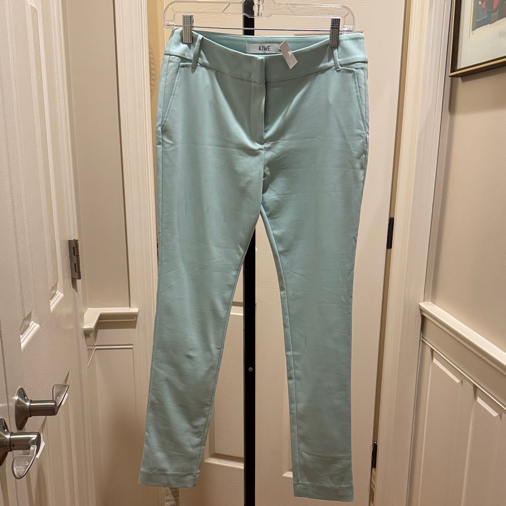 Kiwe Mint Green Slim Fit Pants